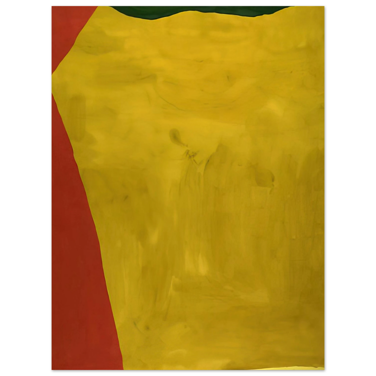Helen Frankenthaler - Blessing of the Fleet - 1969 Wall art - 21x29.7 cm / 8x12" - Premium Wooden Framed Poster With Fine Art Paper-canvas - White frame