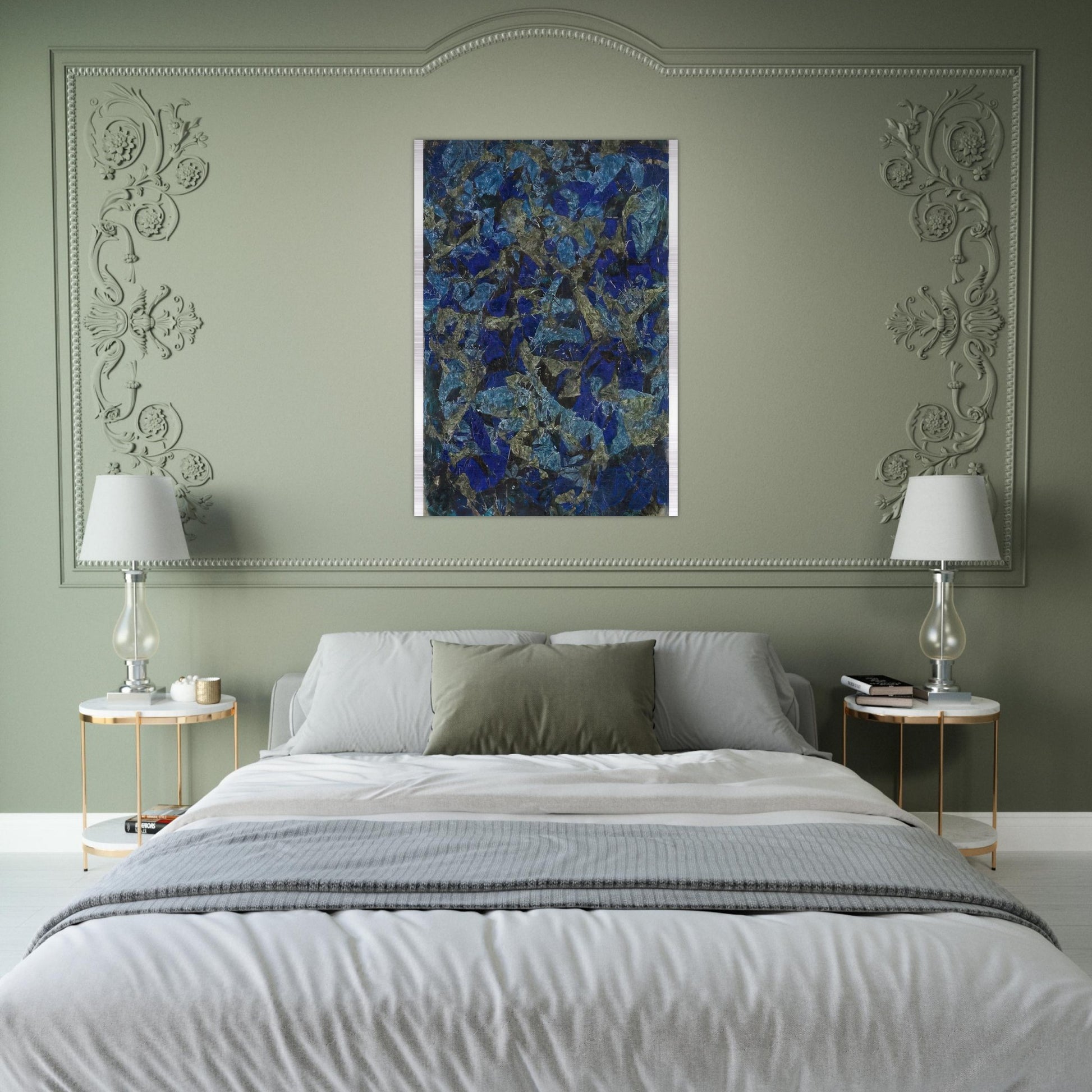 Peinture - 1963 - Simon Hantai Brushed Aluminum Print - 70x100 cm / 28x40 inches | Simon Hantai Aluminum Print | Simon Hantai Prints