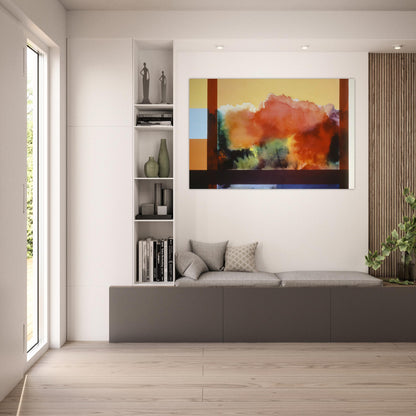 For The Gypsy and His Daughter - 1985 - Ronnie Landfield Art Prints - 100x150 cm / 40x60″ inches | Ronnie Landfield Poster | Ronnie Landfield Prints