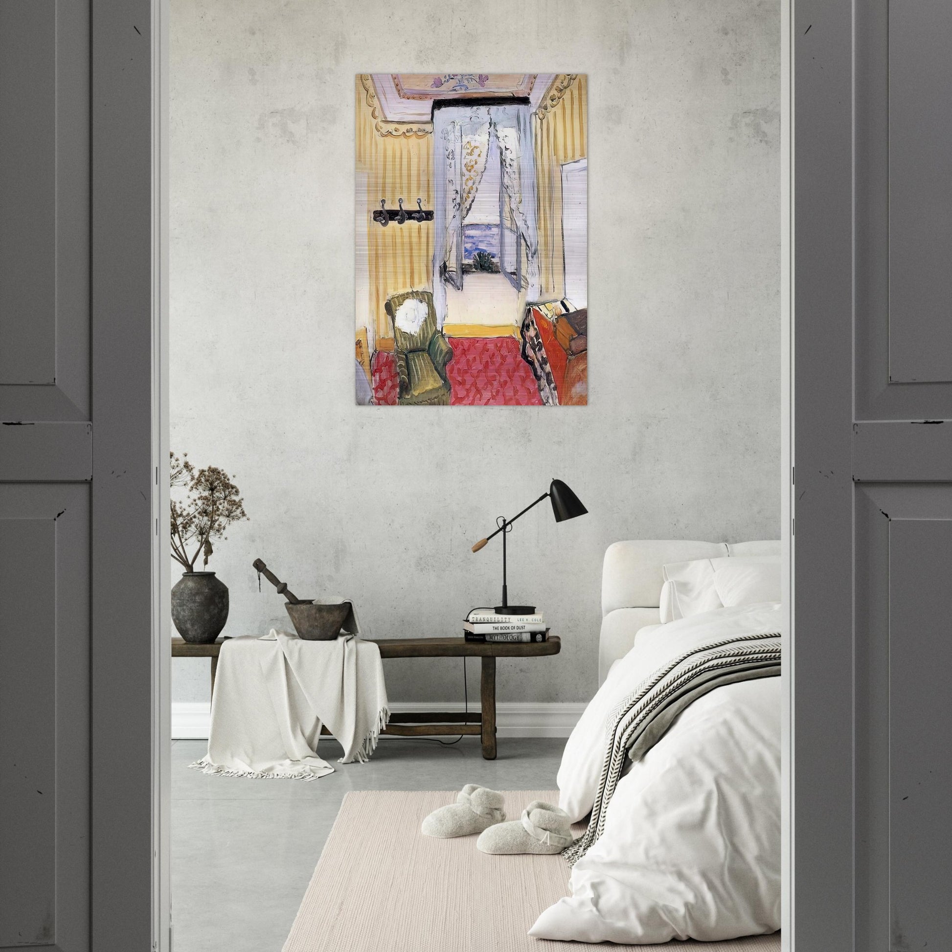 MY ROOM AT THE BEAU RIVAGE 1918 - Henri Matisse Brushed Aluminum Print - 70x100 cm / 28x40 inches | Henri Matisse Aluminum Print | Henri Matisse Prints