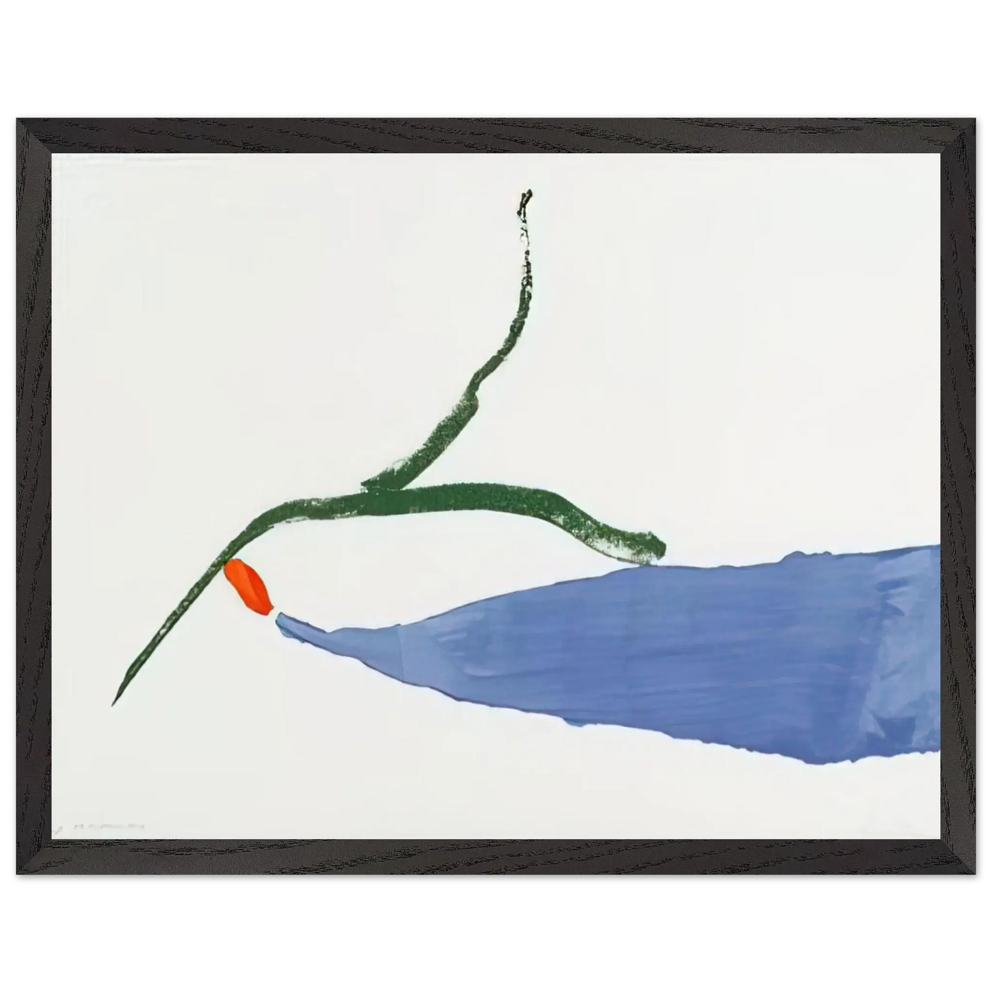 Helen Frankenthaler - A Little Zen - 1970 Wall art - 50x70 cm / 20x28 Inches - Premium Wooden Framed Poster With Fine Art Paper - Wood frame