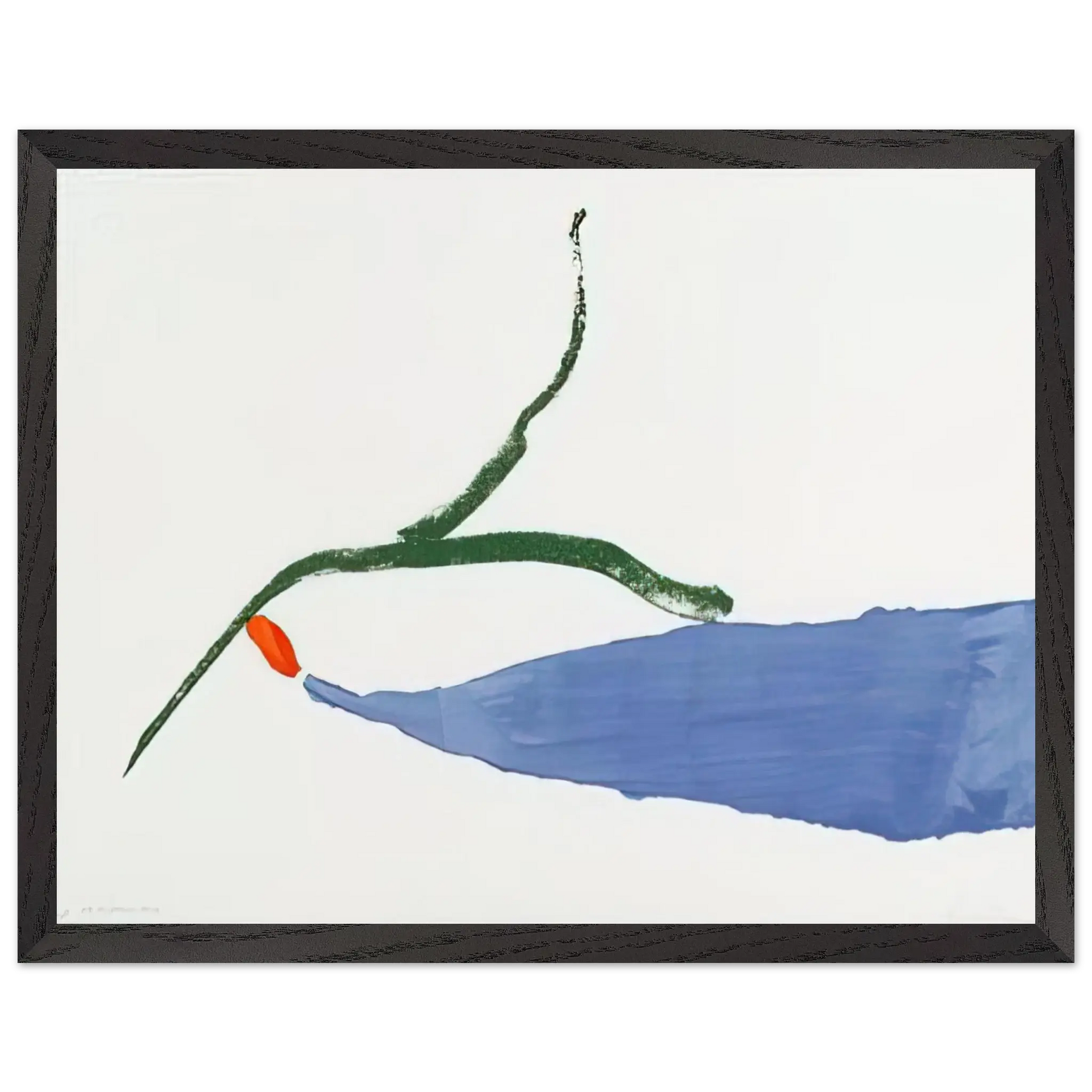 Helen Frankenthaler - A Little Zen - 1970 Wall art - 50x70 cm / 20x28 Inches - Premium Wooden Framed Poster With Fine Art Paper - Wood frame