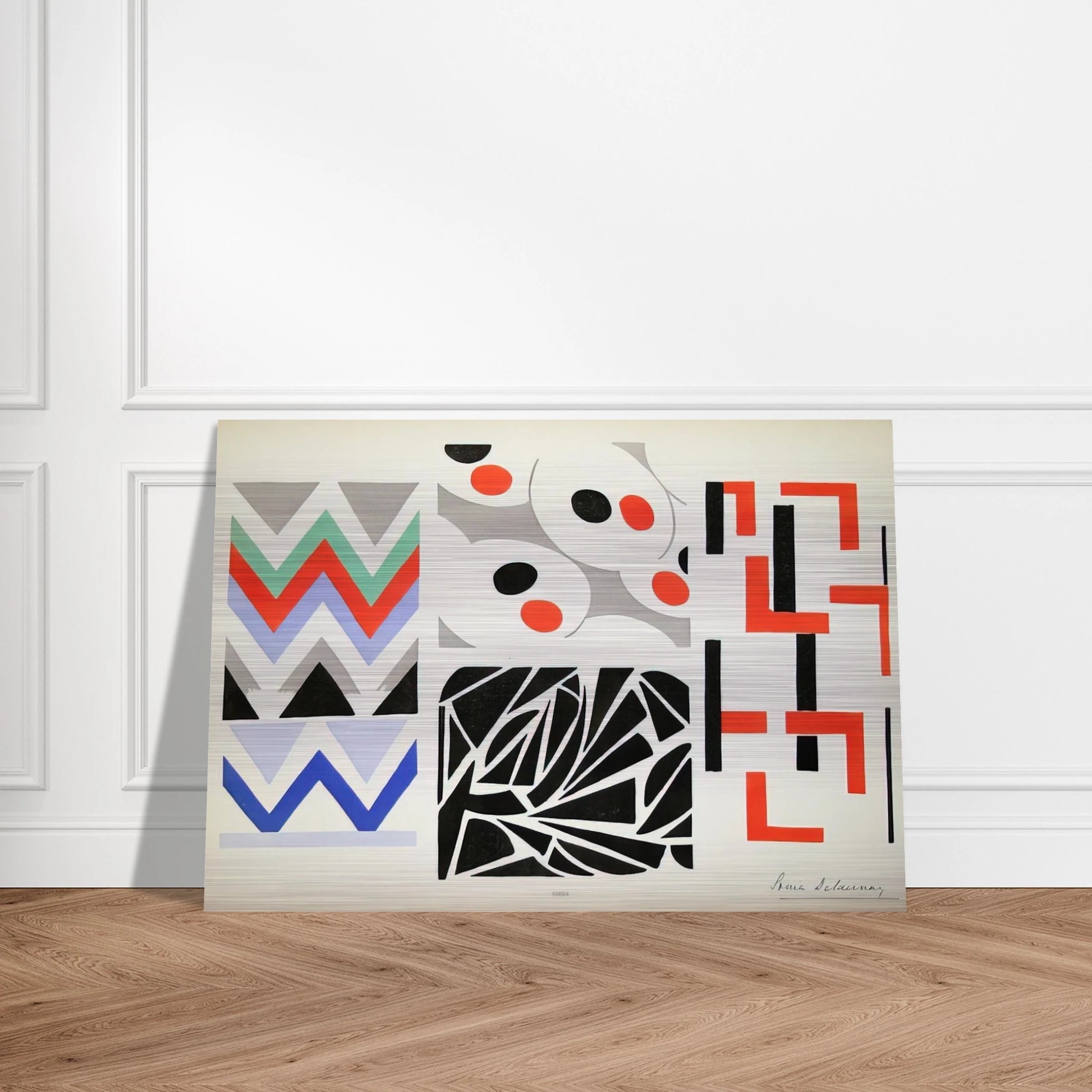 HER PAINTINGS HER OBJECTS - Sonia Delaunay Brushed Aluminum Print - 70x100 cm / 28x40 inches | Sonia Delaunay Aluminum Print | Sonia Delaunay Prints