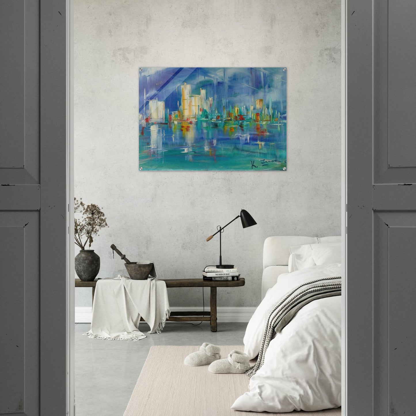 Untitled - 1985 - Konrad Zuse Acrylic Print - 70x100 cm / 28x40″ inches | Konrad Zuse Wall Art | Konrad Zuse Prints