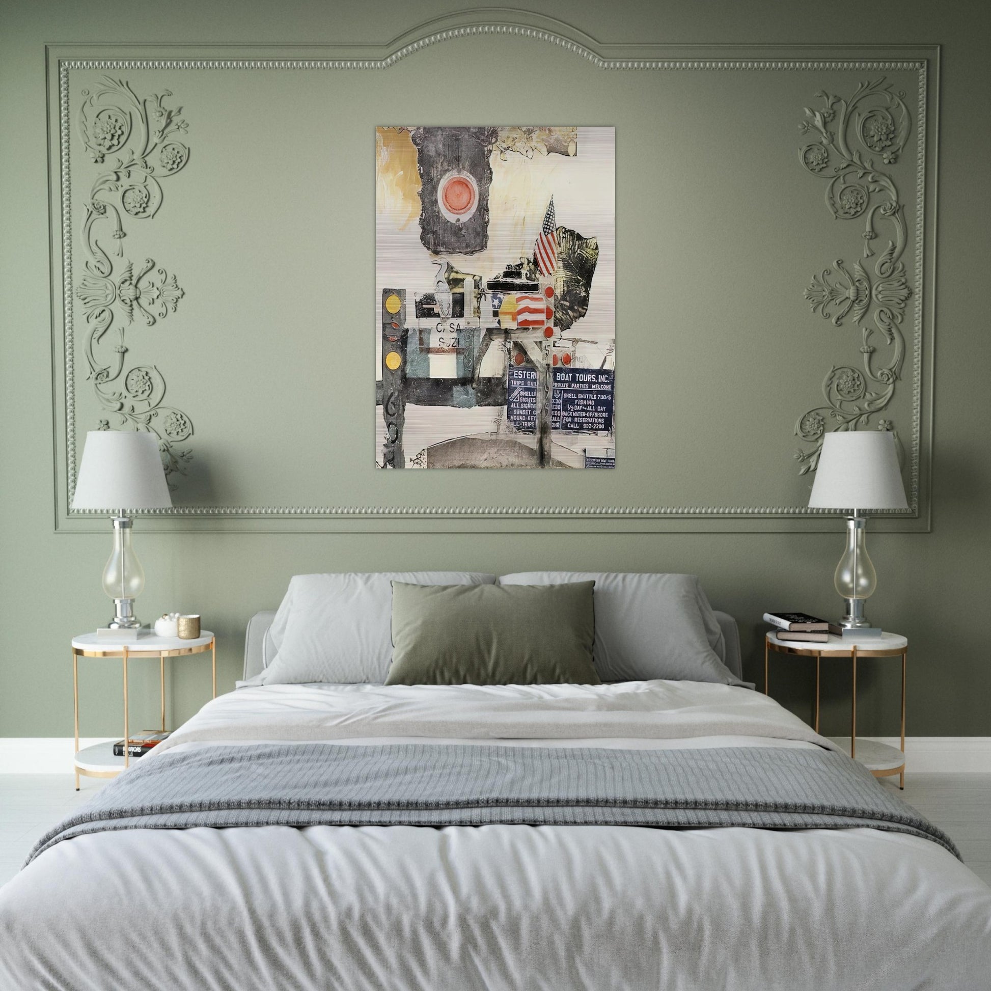 CAPTIVA CODA 2002 - Robert Rauschenberg Brushed Aluminum Print - 70x100 cm / 28x40 inches | Robert Rauschenberg Aluminum Print | Robert Rauschenberg Prints