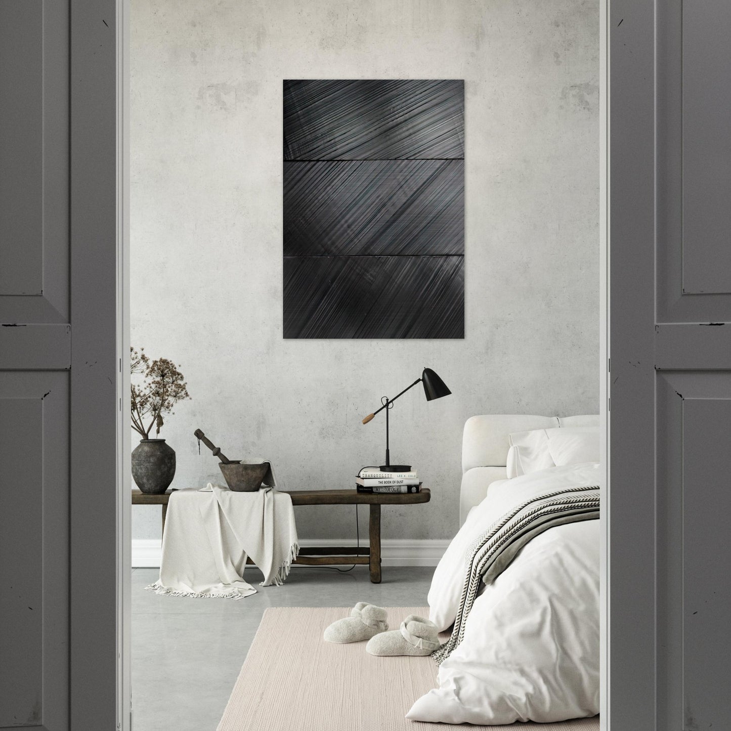 Peinture 18 Mars 2010 - 2010 - Pierre Soulages Brushed Aluminum Print - 70x100 cm / 28x40 inches | Pierre Soulages Aluminum Print | Pierre Soulages Prints