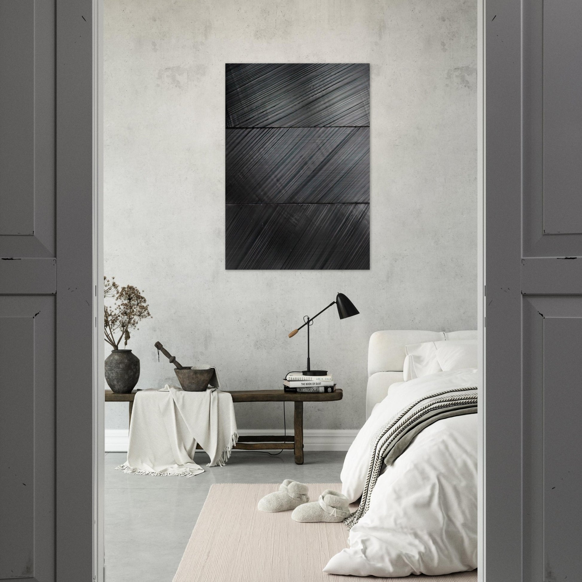 Peinture 18 Mars 2010 - 2010 - Pierre Soulages Brushed Aluminum Print - 70x100 cm / 28x40 inches | Pierre Soulages Aluminum Print | Pierre Soulages Prints