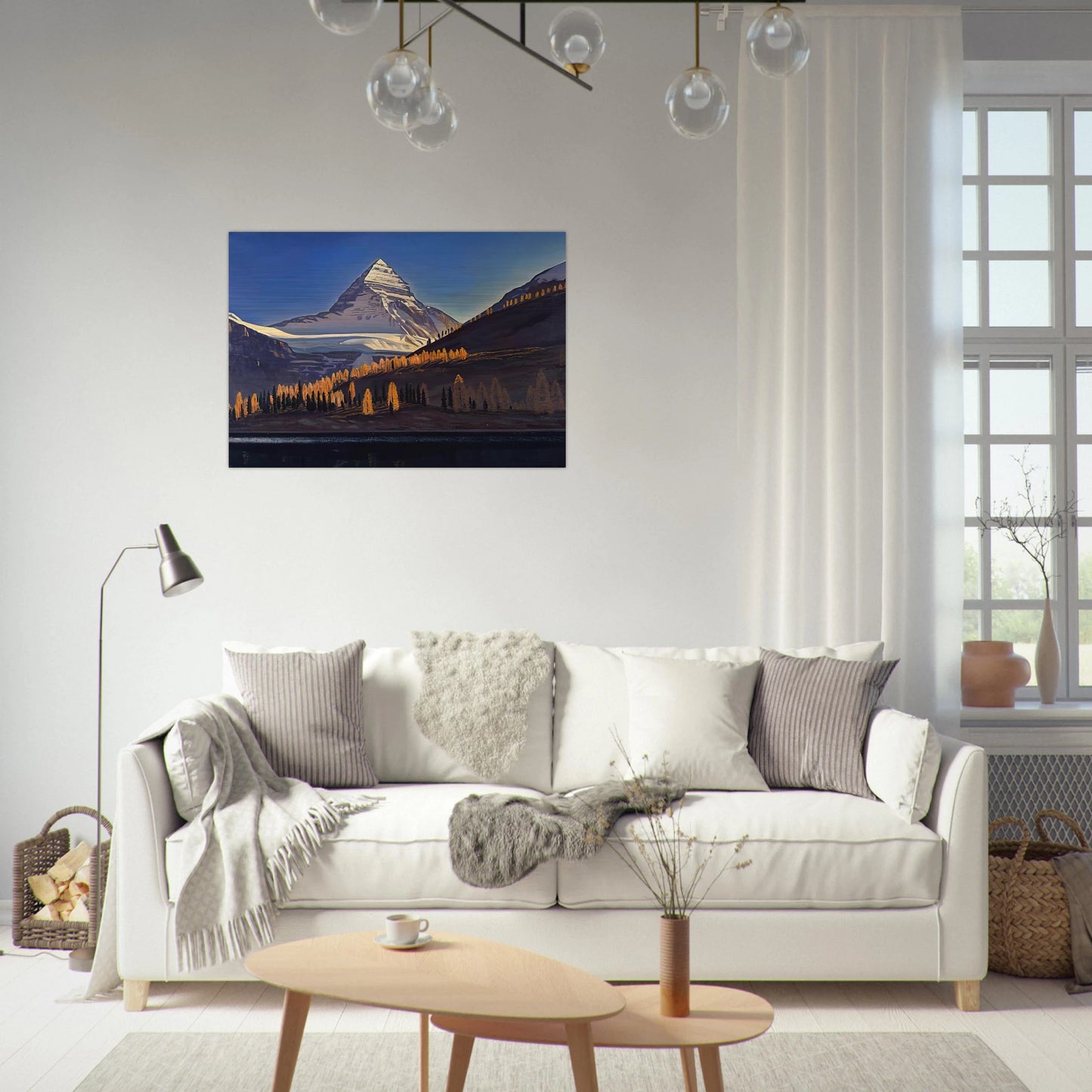 Mount Assiniboine. Canadian Rockies - Rockwell Kent Brushed Aluminum Print - 70x100 cm / 28x40 inches | Rockwell Kent Aluminum Print | Rockwell Kent Prints