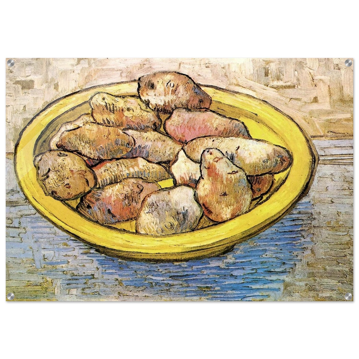 Still Life Potatoes in a Yellow Dish - Vincent van Gogh Acrylic Print - 70x100 cm / 28x40″ inches