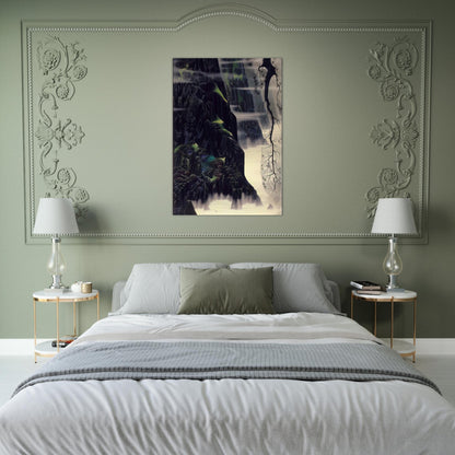Gray Dawn - Eyvind Earle Brushed Aluminum Print - 70x100 cm / 28x40 inches | Eyvind Earle Aluminum Print | Eyvind Earle Prints