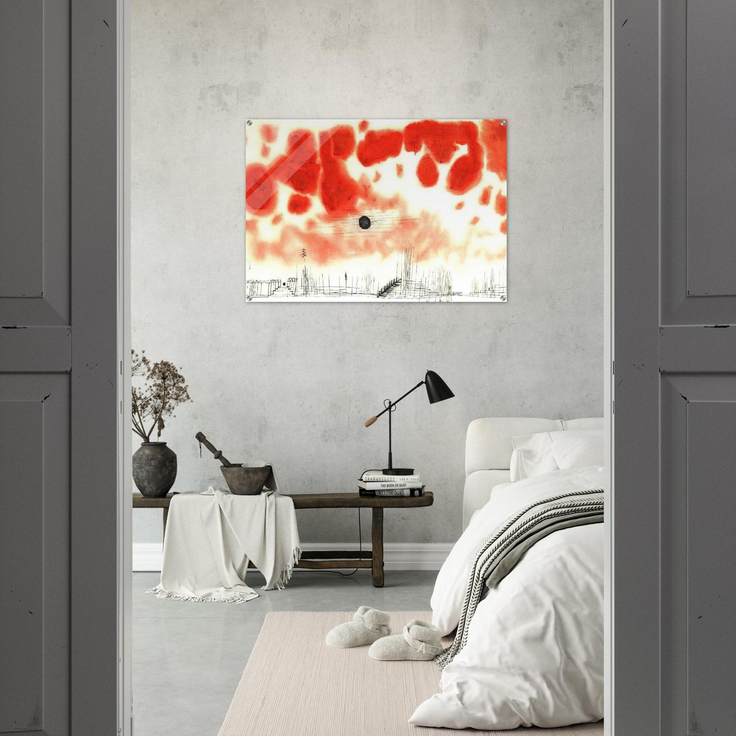 CLOUDS OVER BOR 1940 - Paul Klee Acrylic Print - 70x100 cm / 28x40″ inches