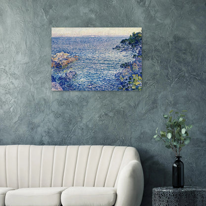 THE POINT OF ROSSIGNOL 1904 - Theo van Rysselberghe Brushed Aluminum Print - 70x100 cm / 28x40 inches | Theo van Rysselberghe Aluminum Print | Theo van Rysselberghe Prints