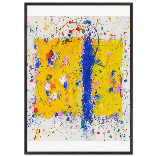 Light in Itself - Sam Francis 70x100 cm / 28x40 inches Framed Art Print – Black Wooden Frame