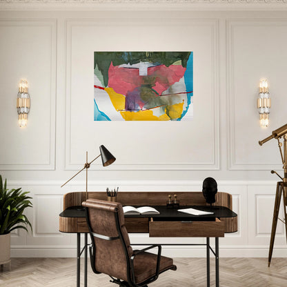 Off White Square, 1973- - Helen Frankenthaler Brushed Aluminum Print - 70x100 cm / 28x40 inches | Helen Frankenthaler Aluminum Print | Helen Frankenthaler Prints