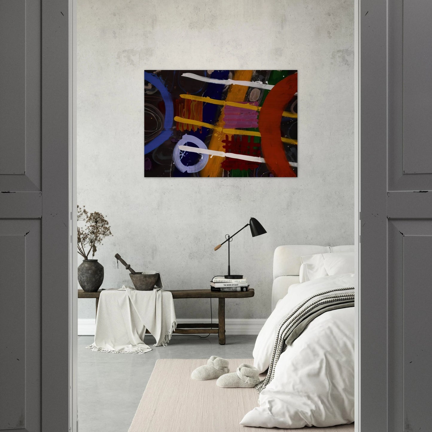 Buchanan - 1987 - Albert Irvin Brushed Aluminum Print - 70x100 cm / 28x40 inches | Albert Irvin Aluminum Print | Albert Irvin Prints