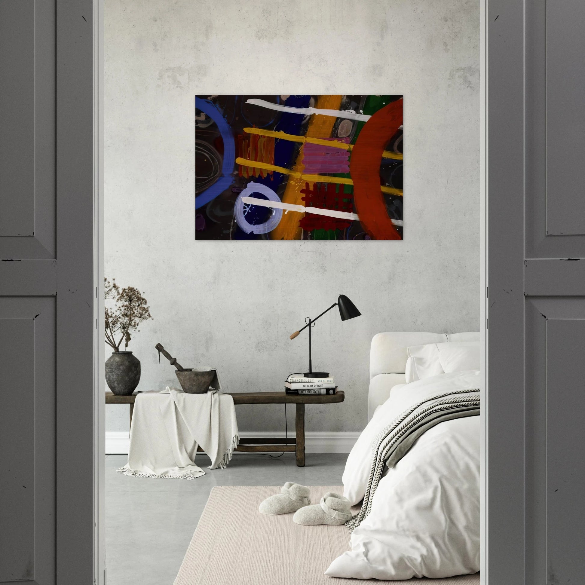 Buchanan - 1987 - Albert Irvin Brushed Aluminum Print - 70x100 cm / 28x40 inches | Albert Irvin Aluminum Print | Albert Irvin Prints