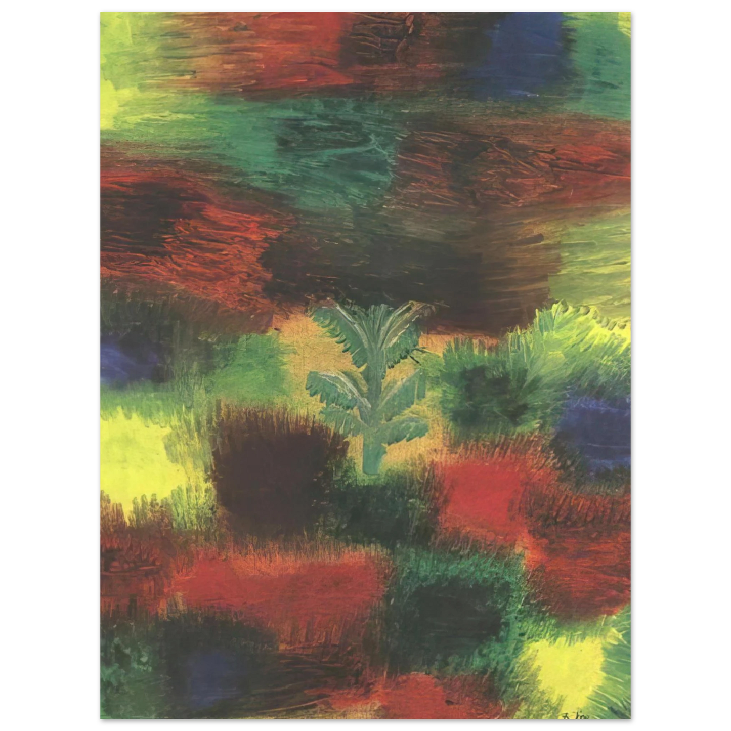 Paul Klee - LITTLE TREE AMID SHRUBBERY 1919  75x100 cm / 30x40inches Fine Art Poster