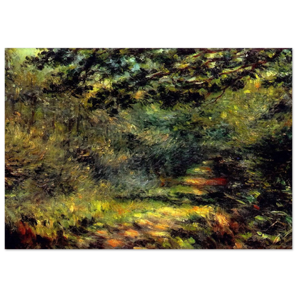 Forest Path - Pierre-Auguste Renoir Brushed Aluminum Print - 70x100 cm / 28x40 inches | Pierre-Auguste Renoir Aluminum Print | Pierre-Auguste Renoir Prints