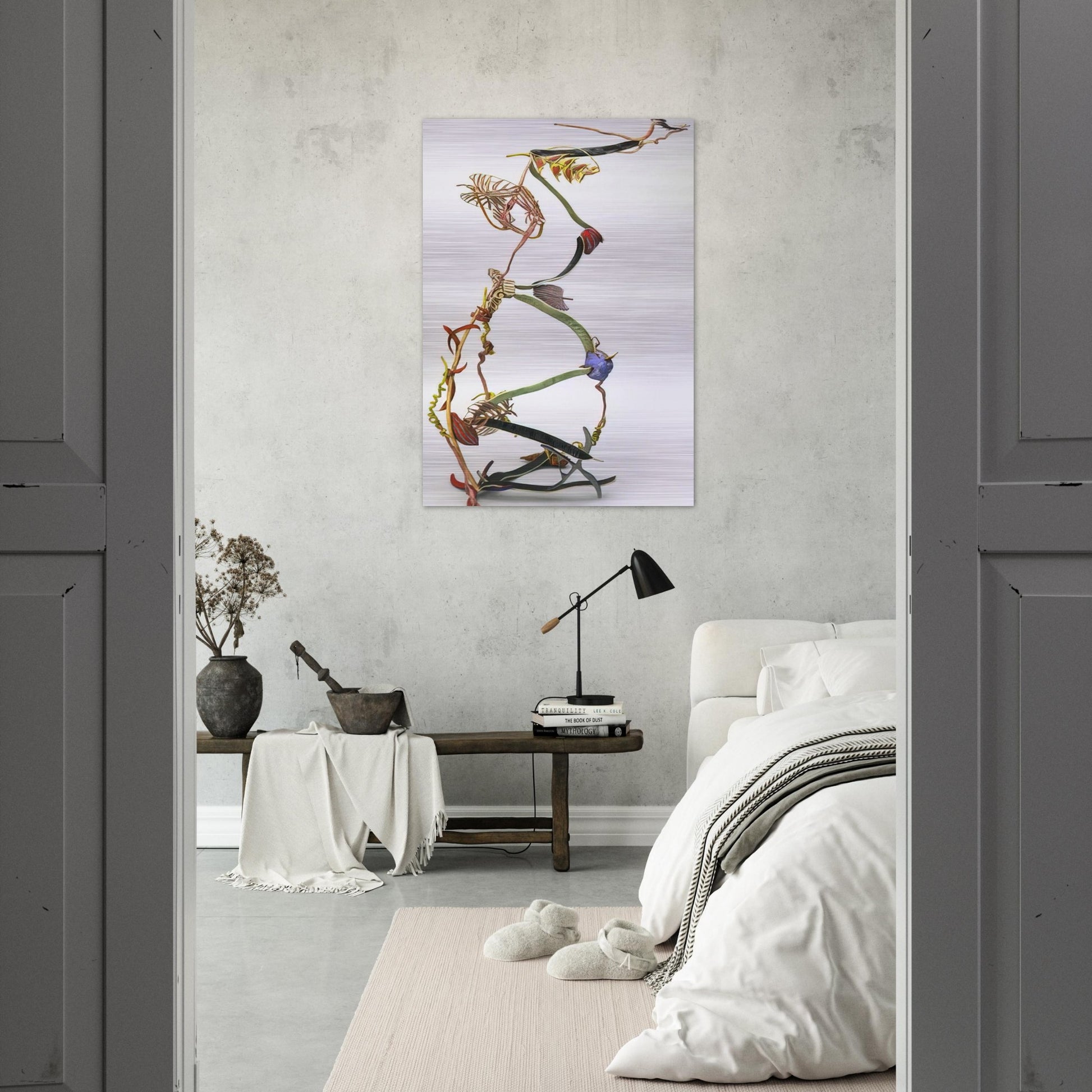 EXTEND EXPAND 1983 - Nancy Graves Brushed Aluminum Print - 70x100 cm / 28x40 inches | Nancy Graves Aluminum Print | Nancy Graves Prints