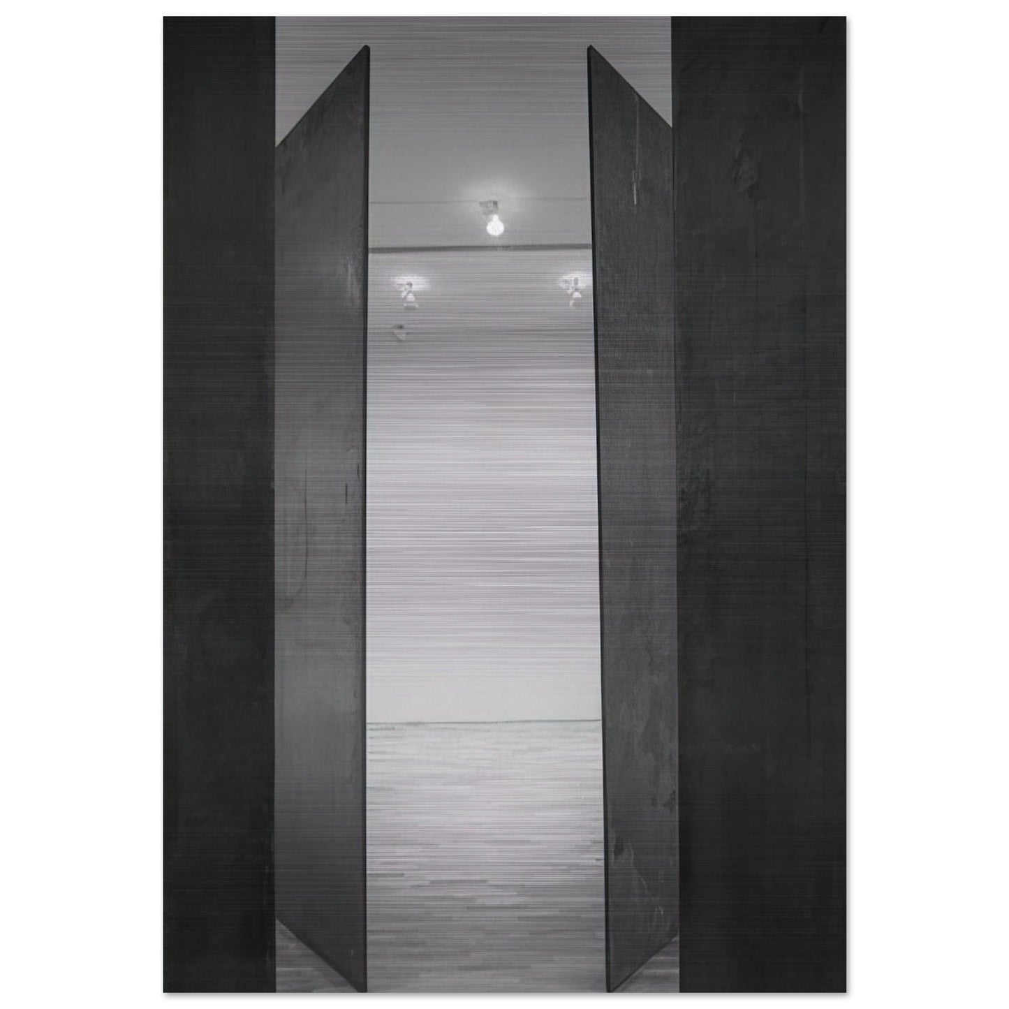 CIRCUIT II 1972 - Richard Serra Brushed Aluminum Print - 70x100 cm / 28x40 inches | Richard Serra Aluminum Print | Richard Serra Prints