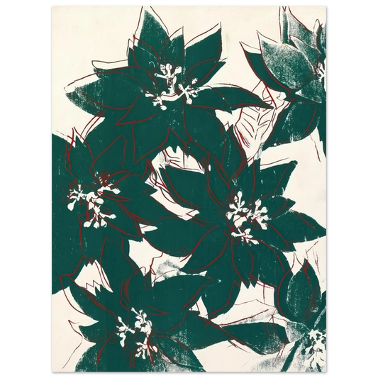 Andy Warhol - Poinsetta Fine Art Poster