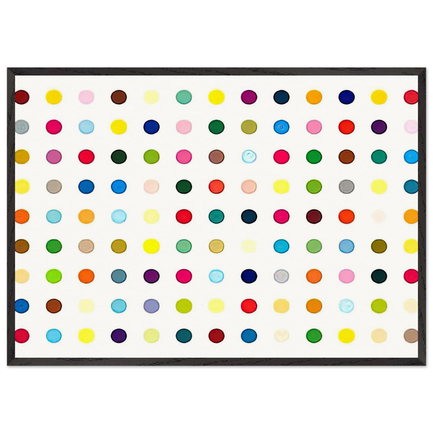 LSD - Damien Hirst 70x100 cm / 28x40 inches Framed Art Print – Black Wooden Frame