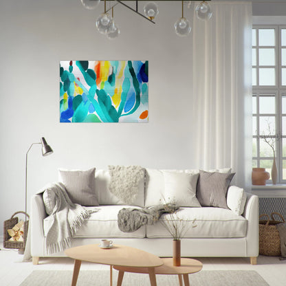 Green Swing - Alice Baber Brushed Aluminum Print - 70x100 cm / 28x40 inches | Alice Baber Aluminum Print | Alice Baber Prints