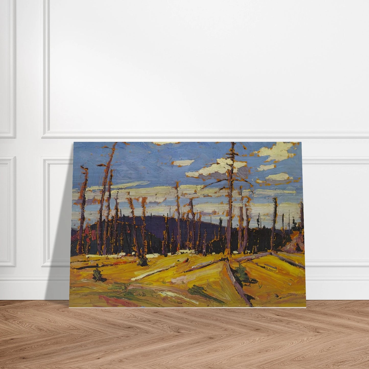 BURNT OVER FOREST 1916 - Tom Thomson Brushed Aluminum Print - 70x100 cm / 28x40 inches | Tom Thomson Aluminum Print | Tom Thomson Prints