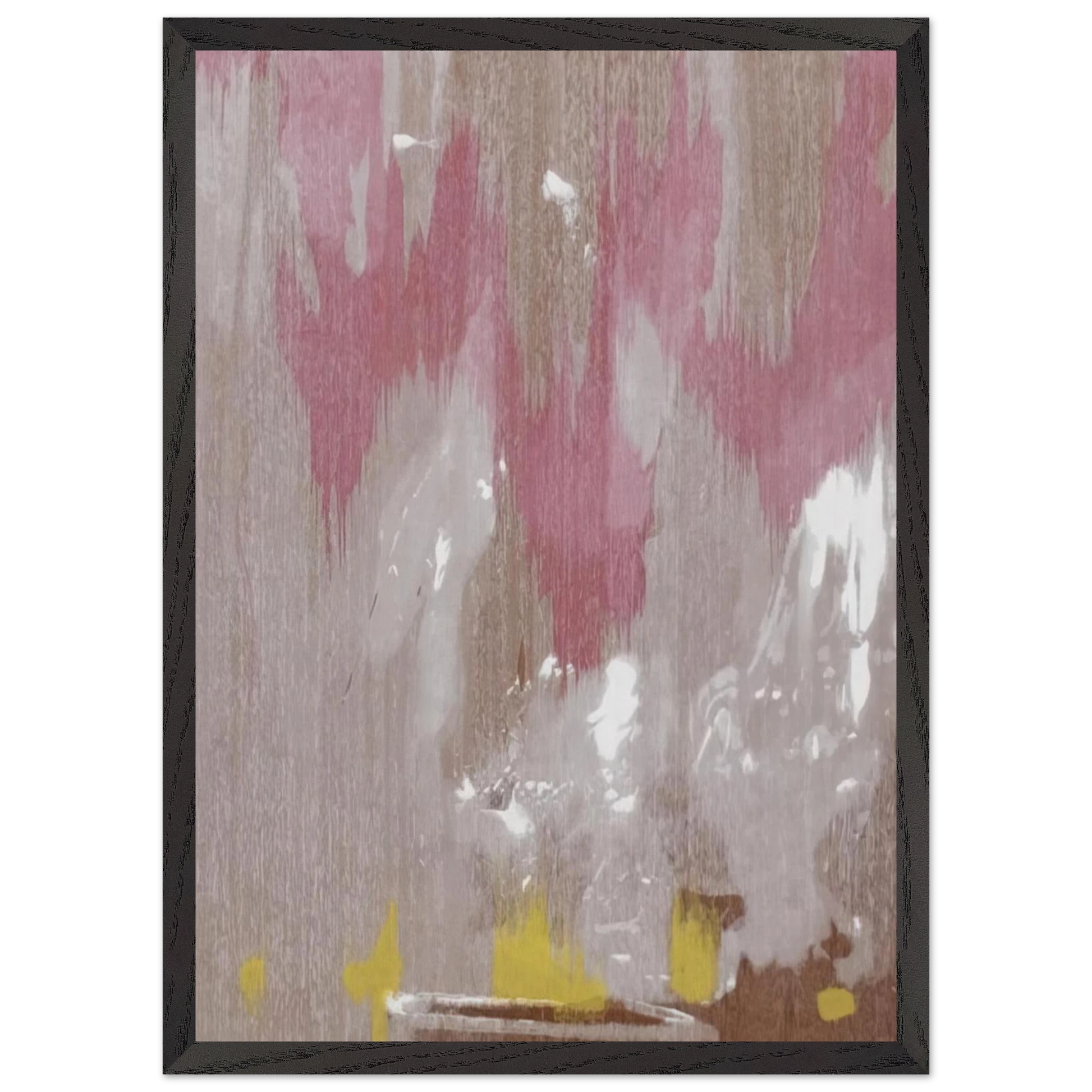 Helen Frankenthaler - Tales of Genji IV - 1998 Wall art - 30x45 cm / 12x18 inches - Premium Wooden Framed Poster With Fine Art Paper-canvas - Black frame