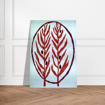 THE OLIVE BRANCH 2004 - Louise Bourgeois Brushed Aluminum Print - 70x100 cm / 28x40 inches | Louise Bourgeois Aluminum Print | Louise Bourgeois Prints
