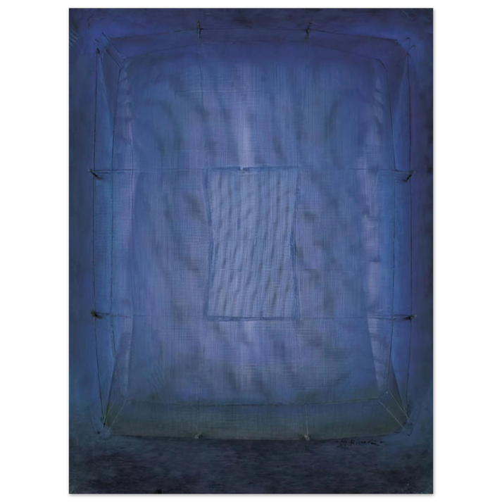 Manuel Rivera - Azul - Art Informel  75x100 cm / 30x40inches Fine Art Poster