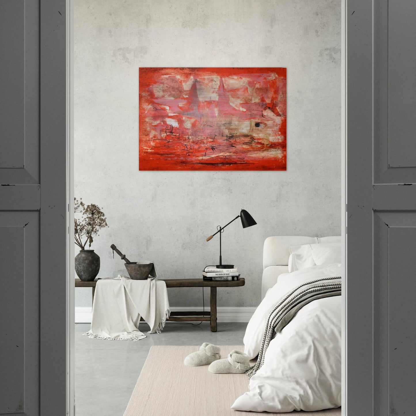EMBRASEMENT 1954 - Zao Wou-Ki Brushed Aluminum Print - 70x100 cm / 28x40 inches | Zao Wou-Ki Aluminum Print | Zao Wou-Ki Prints