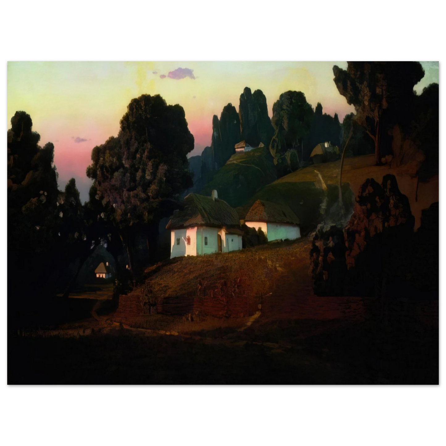 Arkhyp Kuindzhi - Evening in Ukraine  75x100 cm / 30x40inches Fine Art Poster