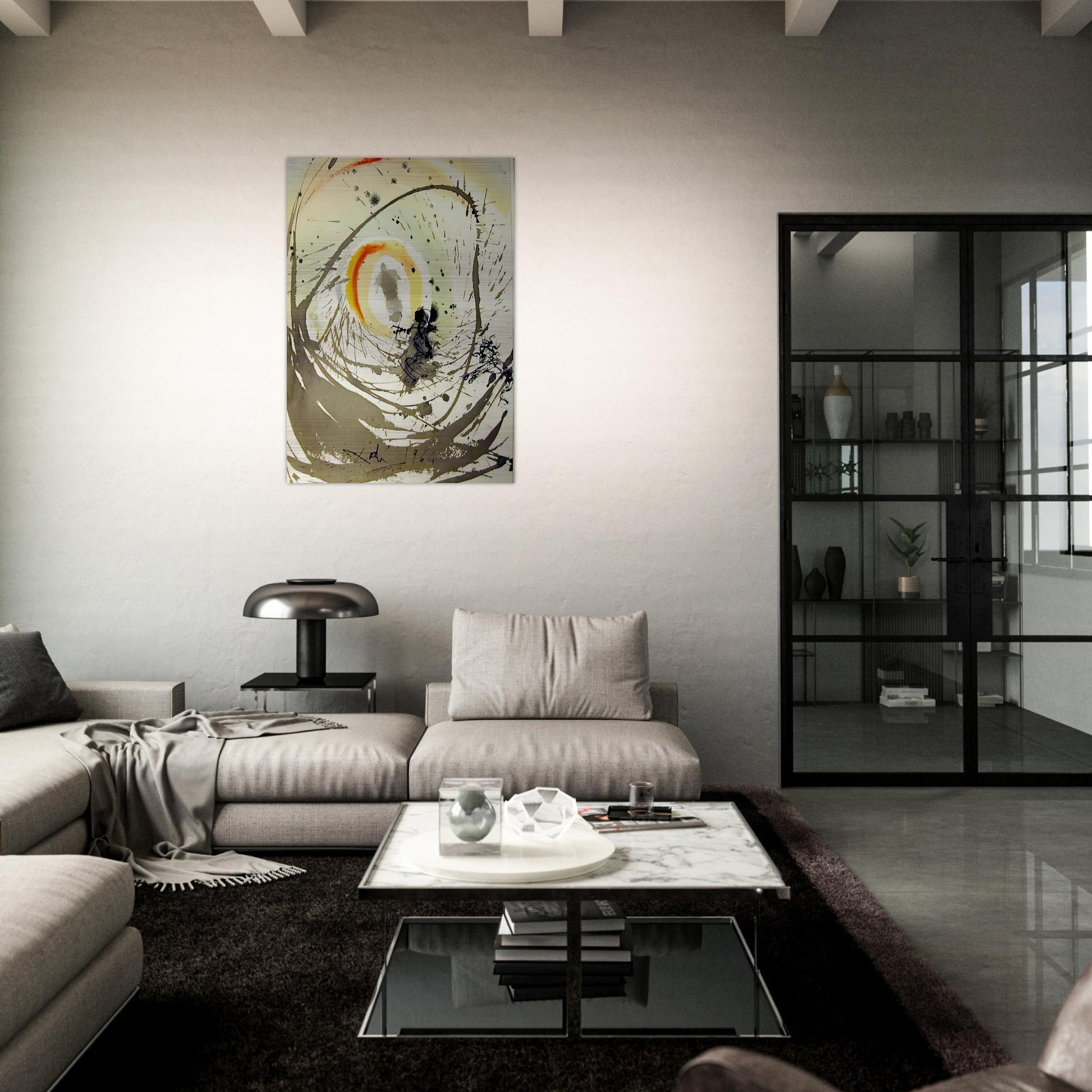 MULIER AMICTA SOLE 1967 - Salvador Dali Brushed Aluminum Print - 70x100 cm / 28x40 inches | Salvador Dali Aluminum Print | Salvador Dali Prints
