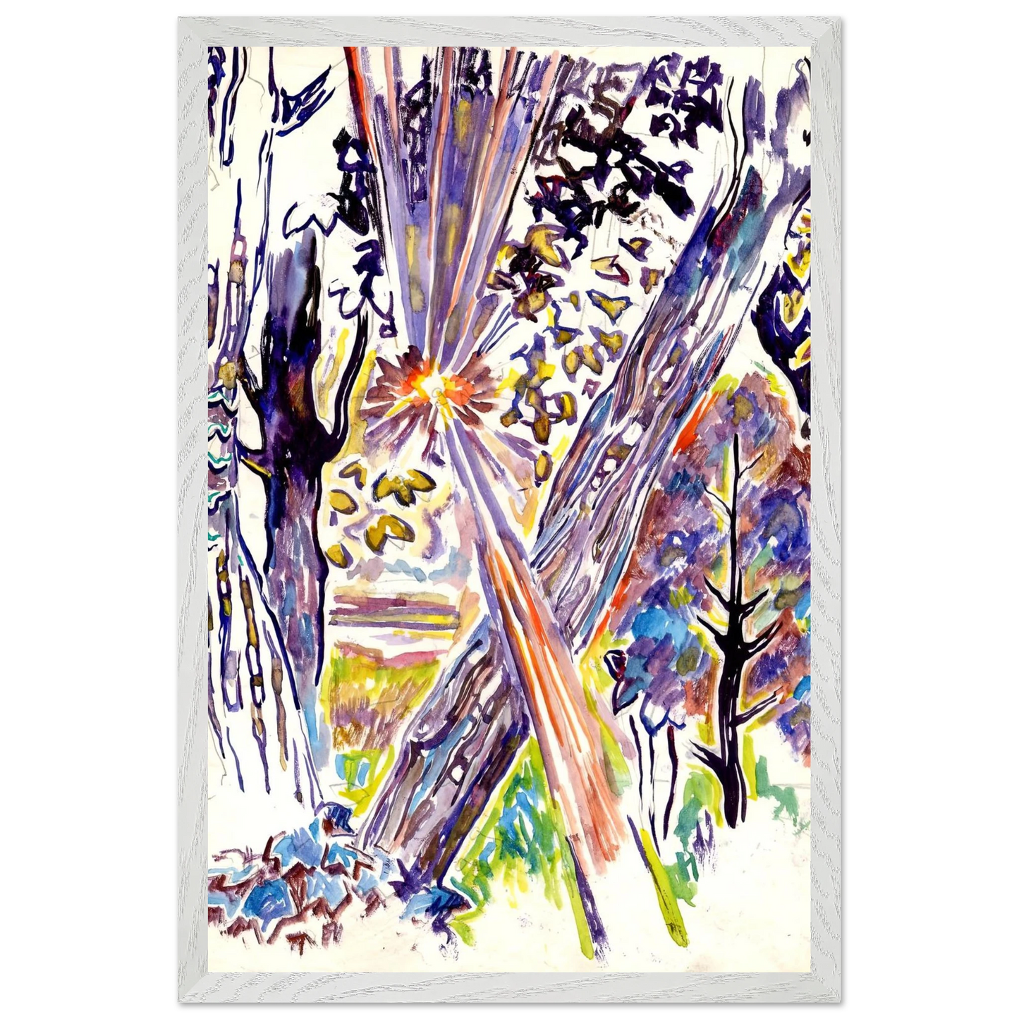 Walter Inglis Anderson - Walter Anderson Wall art - 60x80 cm / 24x32 inches - Premium Wooden Framed Poster With Fine Art Paper-canvas - Black frame