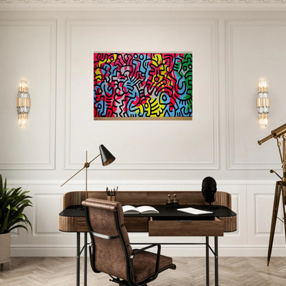 UNTITLED 1987 - Keith Haring Brushed Aluminum Print - 70x100 cm / 28x40 inches | Keith Haring Aluminum Print | Keith Haring Prints