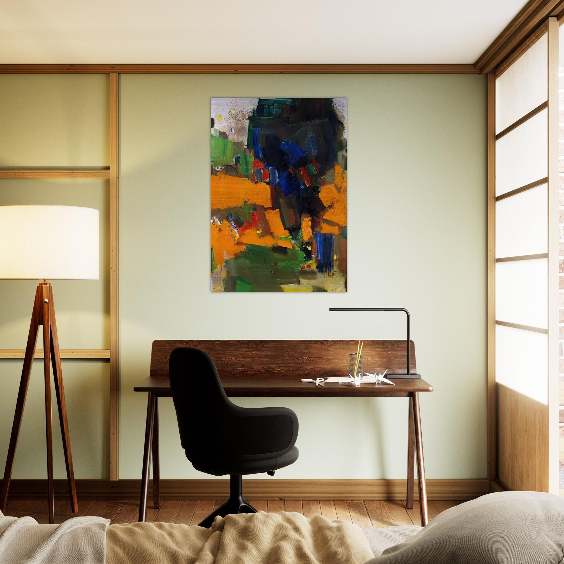Deep Within the Ravine - Hans Hofmann Brushed Aluminum Print - 70x100 cm / 28x40 inches | Hans Hofmann Aluminum Print | Hans Hofmann Prints