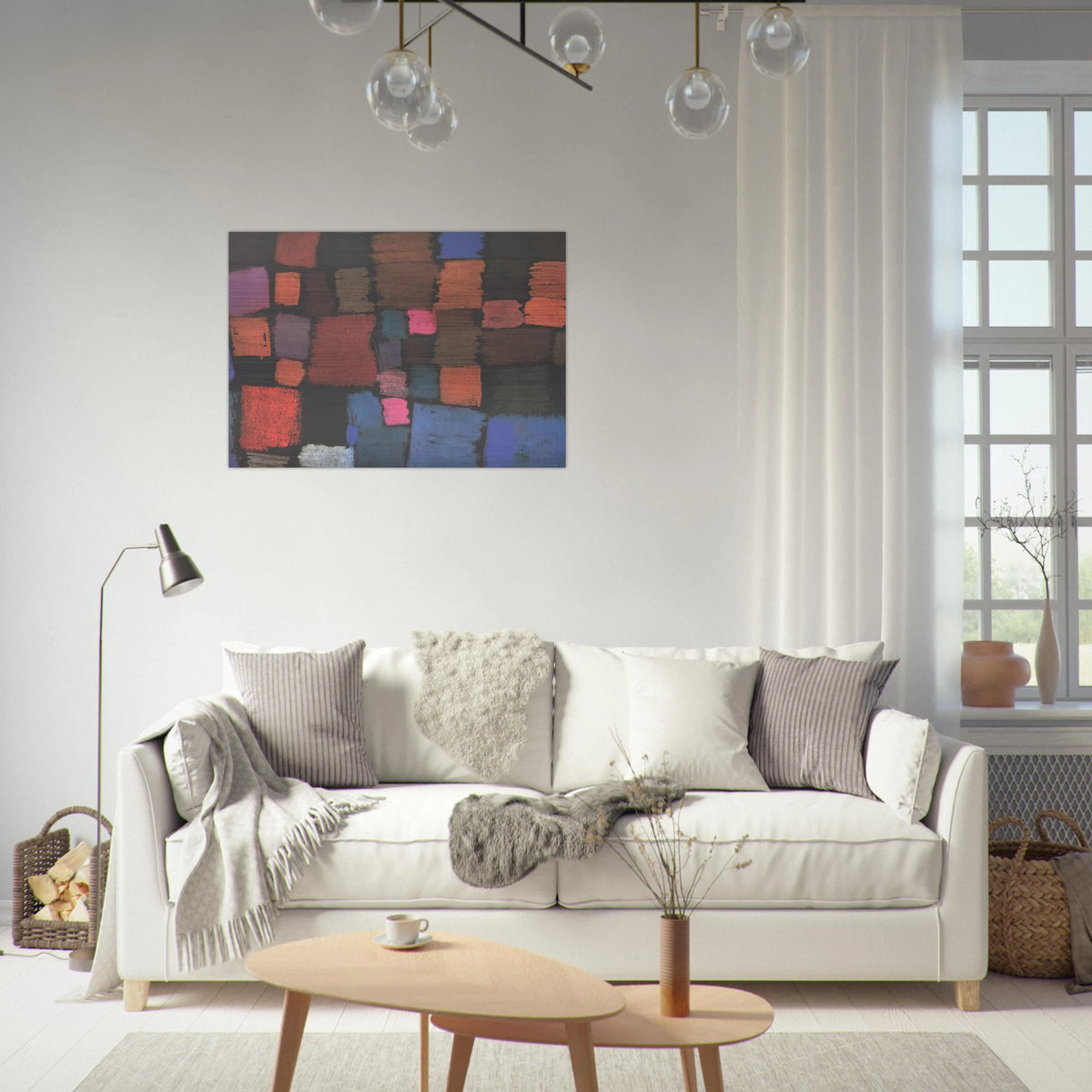 COMING TO BLOOM 1934 - Paul Klee Brushed Aluminum Print - 70x100 cm / 28x40 inches | Paul Klee Aluminum Print | Paul Klee Prints