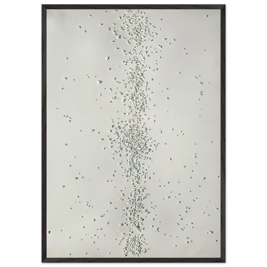 Achrome - 1962 - Piero Manzoni 70x100 cm / 28x40 inches Framed Art Print – Black Wooden Frame
