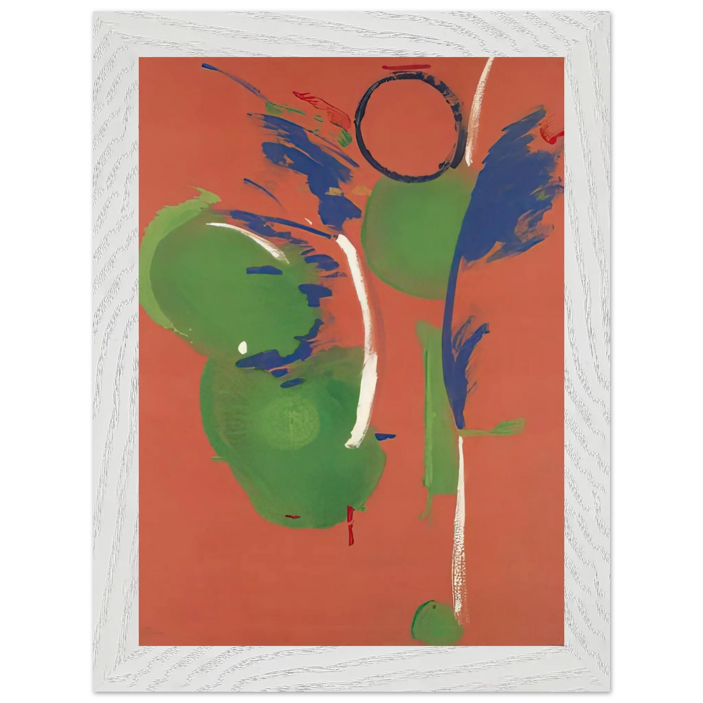 Helen Frankenthaler - Mary, Mary - 1987 Wall art - 21x29.7 cm / 8x12" - Premium Wooden Framed Poster With Fine Art Paper - Wood frame