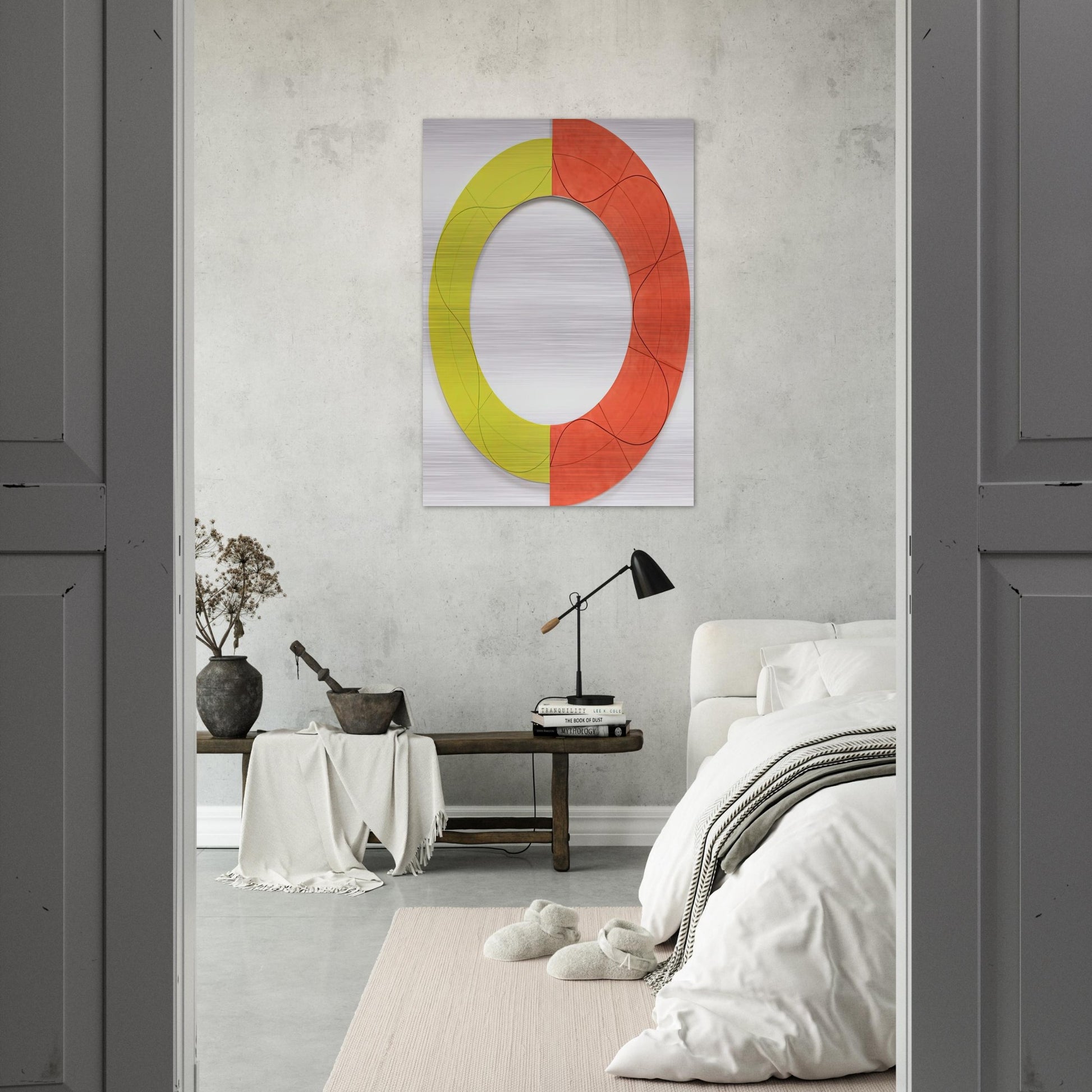 SPLIT RING IMAGE 1 2009 - Robert Mangold Brushed Aluminum Print - 70x100 cm / 28x40 inches | Robert Mangold Aluminum Print | Robert Mangold Prints