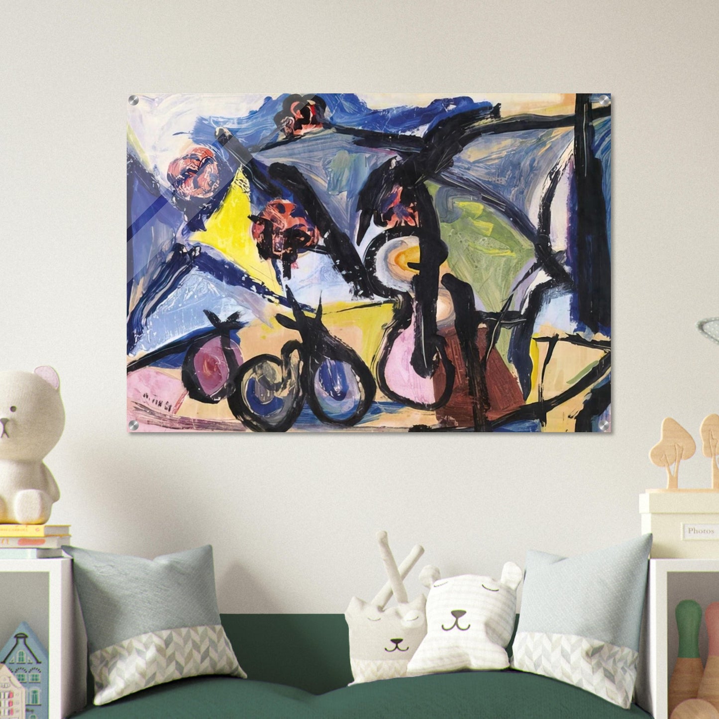 Abstract Still Life - 1950 - Walasse Ting Acrylic Print - 70x100 cm / 28x40″ inches