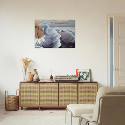 Shoreline - Art Nouveau Modern - Lawren Harris Brushed Aluminum Print - 70x100 cm / 28x40 inches | Lawren Harris Aluminum Print | Lawren Harris Prints