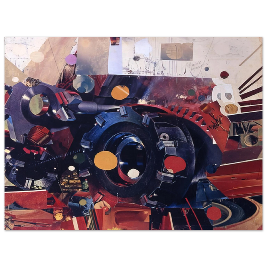 Gebre Kristos Desta - Power - 1967  75x100 cm / 30x40inches Fine Art Poster