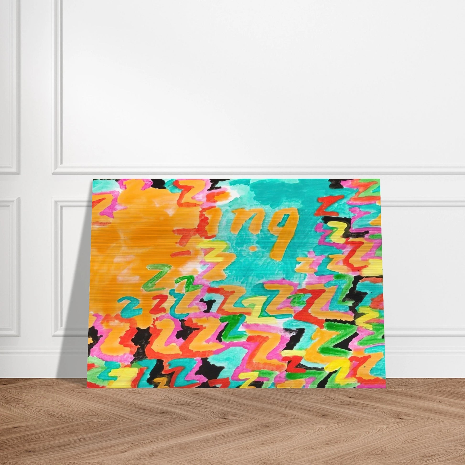 Untitled z-ing - 1984 - Paul Thek Brushed Aluminum Print - 70x100 cm / 28x40 inches | Paul Thek Aluminum Print | Paul Thek Prints