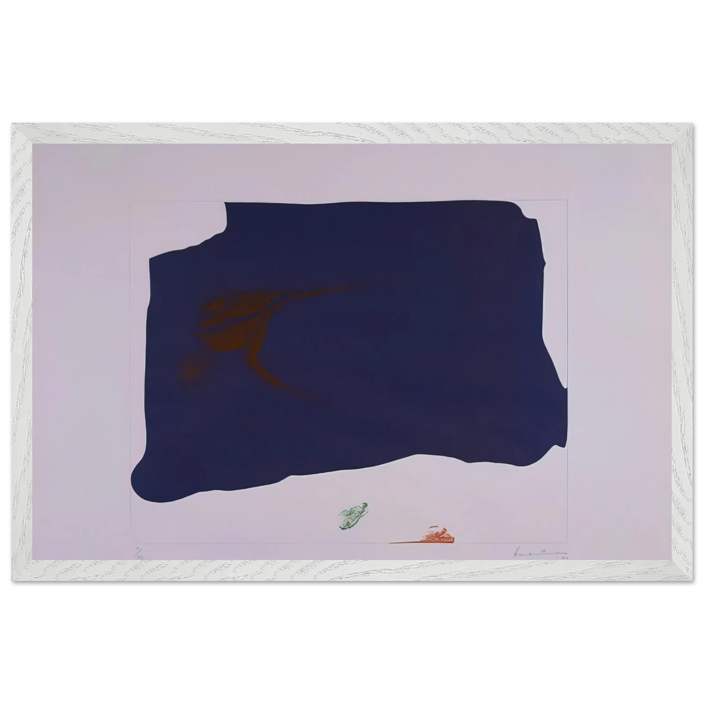Helen Frankenthaler - Variation II on Mauve Corner - 1969 Wall art - 20x50 cm / 8x20 inches - Fine Art Poster-canvas - -
