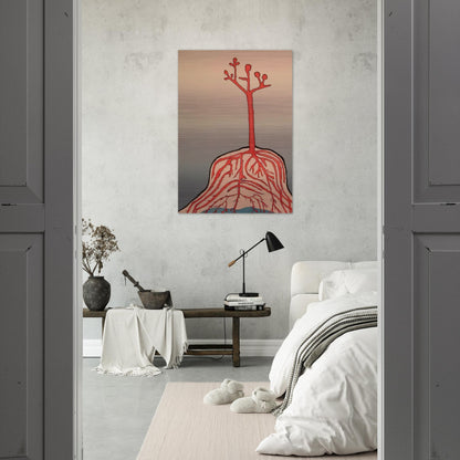 THE AINU TREE - Louise Bourgeois Brushed Aluminum Print - 70x100 cm / 28x40 inches | Louise Bourgeois Aluminum Print | Louise Bourgeois Prints