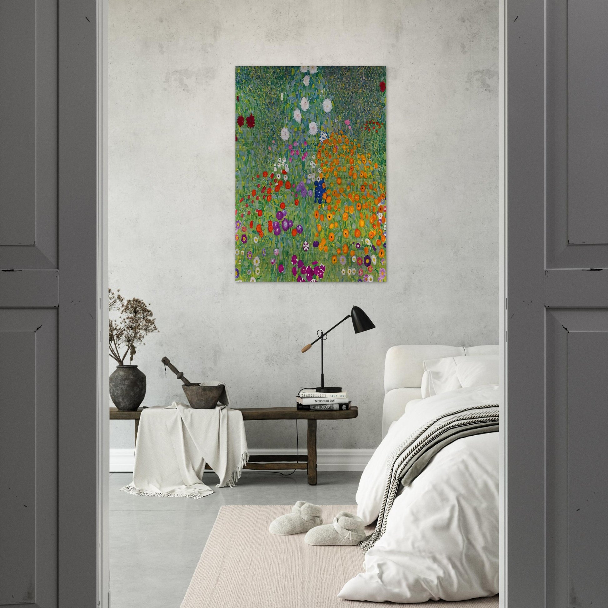 BLUMENGARTEN 1907 - Gustav Klimt Brushed Aluminum Print - 70x100 cm / 28x40 inches | Gustav Klimt Aluminum Print | Gustav Klimt Prints