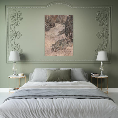 The Corner of the Park - Vincent van Gogh Brushed Aluminum Print - 70x100 cm / 28x40 inches | Vincent van Gogh Aluminum Print | Vincent van Gogh Prints