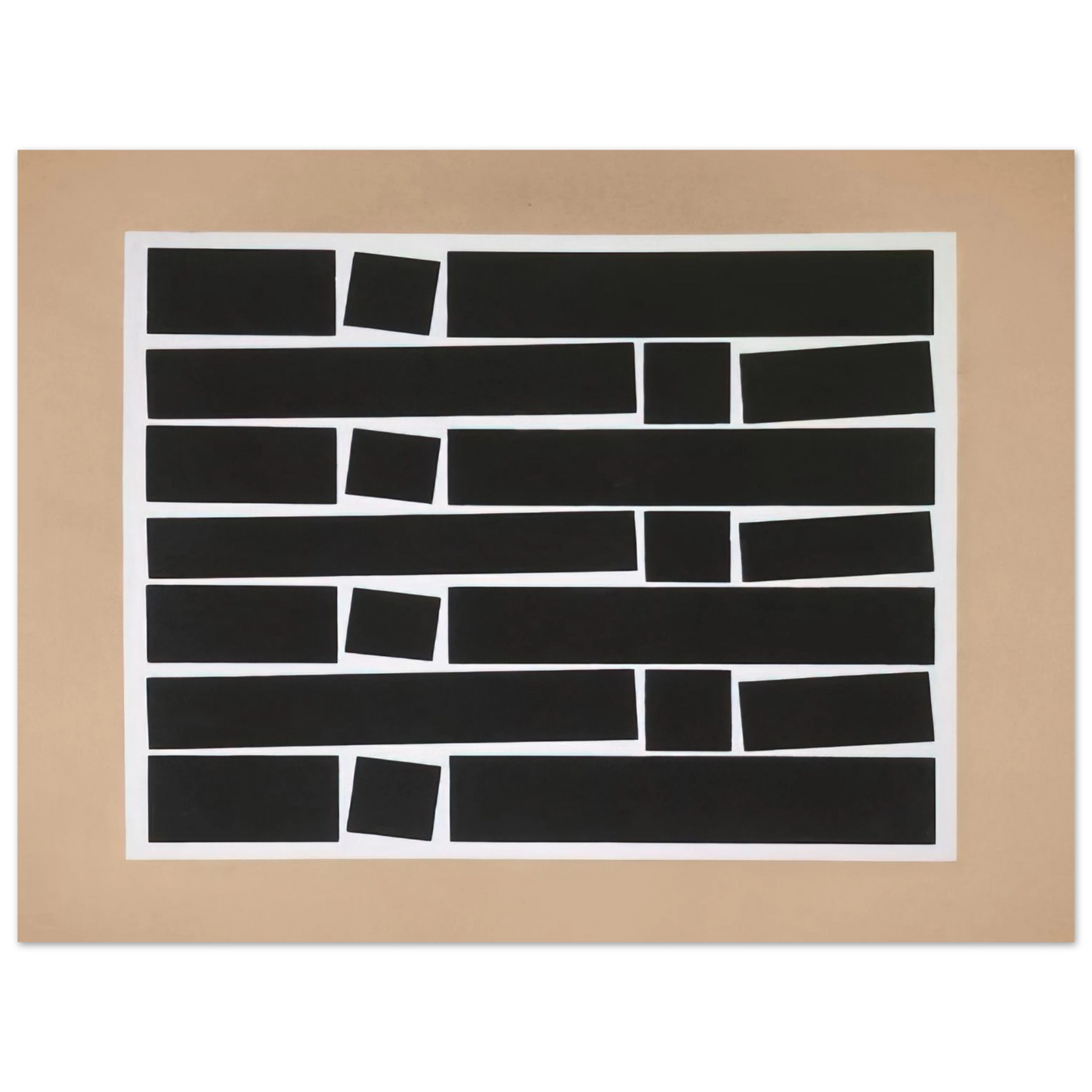 Helio Oiticica - Metaesquema 169 - Neo-Concretism  75x100 cm / 30x40inches Fine Art Poster